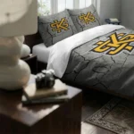 Kennesaw State Owls Cracked Texture Bedding Set Best Selling