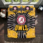 Kennesaw State Owls Sunburst Splatter Bedding Set Best Selling