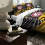 Kennesaw State Owls Sunburst Splatter Bedding Set Best Selling
