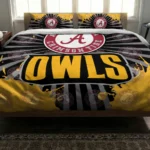 Kennesaw State Owls Sunburst Splatter Bedding Set Best Selling