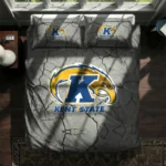 Kent State Golden Flashes Cracked Texture Bedding Set Best Selling