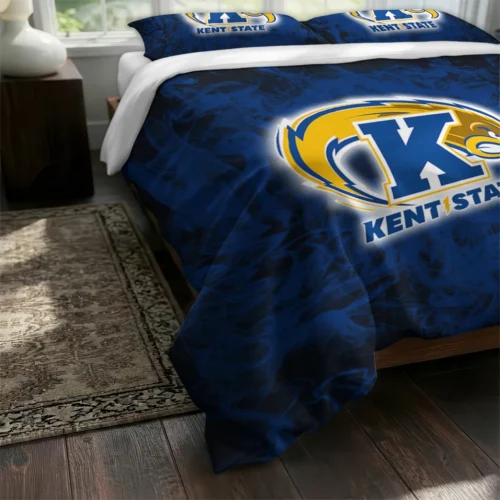Kent State Golden Flashes Red Mist Bedding Set Fashion Forward