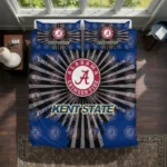 Kent State Golden Flashes Sunburst Splatter Bedding Set Best Selling
