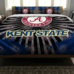 Kent State Golden Flashes Sunburst Splatter Bedding Set Best Selling