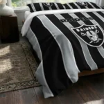 Las Vegas Raiders Stripe Style Bedding Set Best Selling