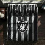 Las Vegas Raiders Stripe Style Bedding Set Best Selling