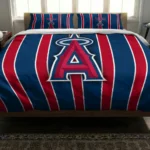 Los Angeles Angels Stripe Style Bedding Set Best Selling