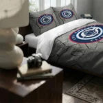 Los Angeles Clippers Cracked Texture Bedding Set Best Selling