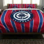 Los Angeles Clippers Stripe Style Bedding Set Best Selling