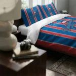 Los Angeles Dodgers Stripe Style Bedding Set Best Selling