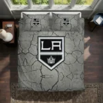Los Angeles Kings Cracked Texture Bedding Set Best Selling