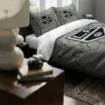 Los Angeles Kings Cracked Texture Bedding Set Best Selling