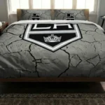 Los Angeles Kings Cracked Texture Bedding Set Best Selling