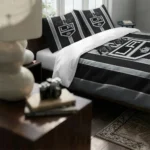 Los Angeles Kings Stripe Style Bedding Set Best Selling