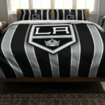 Los Angeles Kings Stripe Style Bedding Set Best Selling