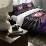 Los Angeles Lakers Sunburst Splatter Bedding Set Best Selling