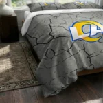 Los Angeles Rams Cracked Texture Bedding Set Best Selling