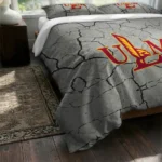 Louisiana Monroe Warhawks Cracked Texture Bedding Set Best Selling