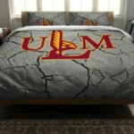 Louisiana Monroe Warhawks Cracked Texture Bedding Set Best Selling
