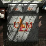 Louisiana Monroe Warhawks Cracked Texture Bedding Set Best Selling