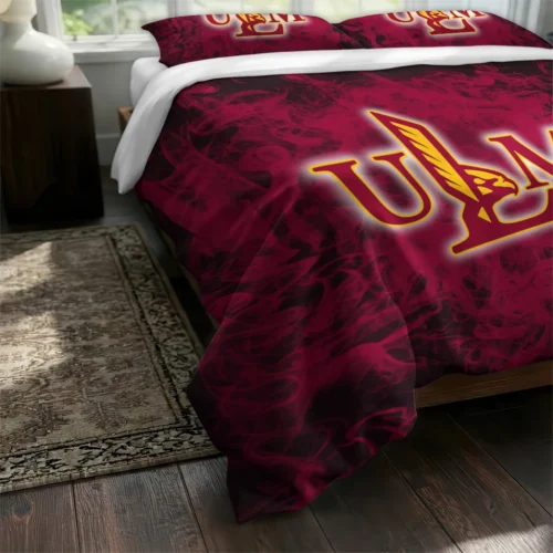 Louisiana Monroe Warhawks Red Mist Bedding Set Fashion Forward