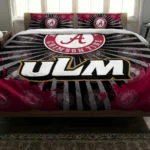 Louisiana Monroe Warhawks Sunburst Splatter Bedding Set Best Selling