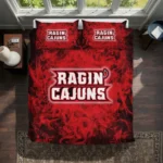 Louisiana Ragin Cajuns Red Mist Bedding Set Best Selling