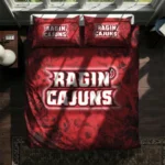 Louisiana Ragin Cajuns Red Mist Bedding Set Best Selling
