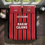 Louisiana Ragin Cajuns Stripe Style Bedding Set Best Selling