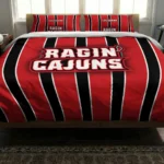 Louisiana Ragin Cajuns Stripe Style Bedding Set Best Selling