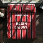 Louisiana Ragin Cajuns Stripe Style Bedding Set Best Selling
