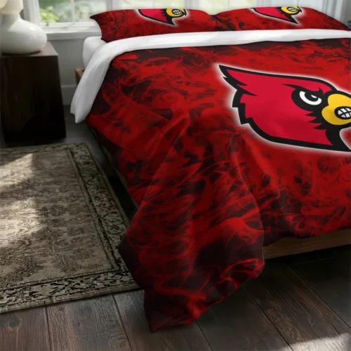 Louisville Cardinals Red Mist Bedding Set Fashion Forward