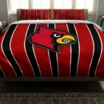 Louisville Cardinals Stripe Style Bedding Set Best Selling