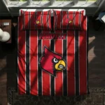 Louisville Cardinals Stripe Style Bedding Set Best Selling