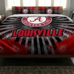 Louisville Cardinals Sunburst Splatter Bedding Set Best Selling