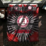 Louisville Cardinals Sunburst Splatter Bedding Set Best Selling