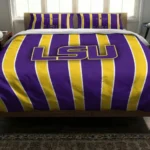 Lsu Tigers Stripe Style Bedding Set Best Selling