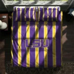 Lsu Tigers Stripe Style Bedding Set Best Selling