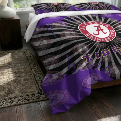 Lsu Tigers Sunburst Splatter Bedding Set Fashion Forward