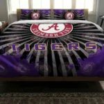 Lsu Tigers Sunburst Splatter Bedding Set Best Selling