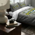 Marquette Golden Eagles Cracked Texture Bedding Set Best Selling