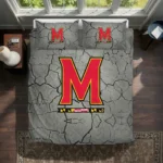 Maryland Terrapins Cracked Texture Bedding Set Best Selling