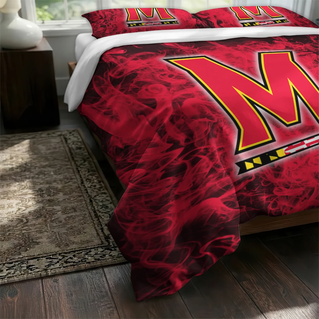 Maryland Terrapins Red Mist Bedding Set Fashion Forward Maryland Terrapins Red Mist Bedding Set Fashion Forward