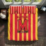 Maryland Terrapins Stripe Style Bedding Set Best Selling
