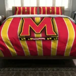 Maryland Terrapins Stripe Style Bedding Set Best Selling