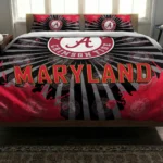Maryland Terrapins Sunburst Splatter Bedding Set Best Selling
