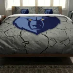 Memphis Grizzlies Cracked Texture Bedding Set Best Selling