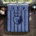Memphis Grizzlies Stripe Style Bedding Set Best Selling