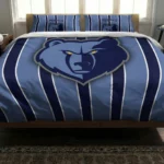 Memphis Grizzlies Stripe Style Bedding Set Best Selling