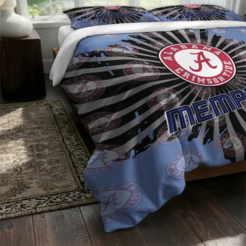 Memphis Grizzlies Sunburst Splatter Bedding Set Fashion Forward